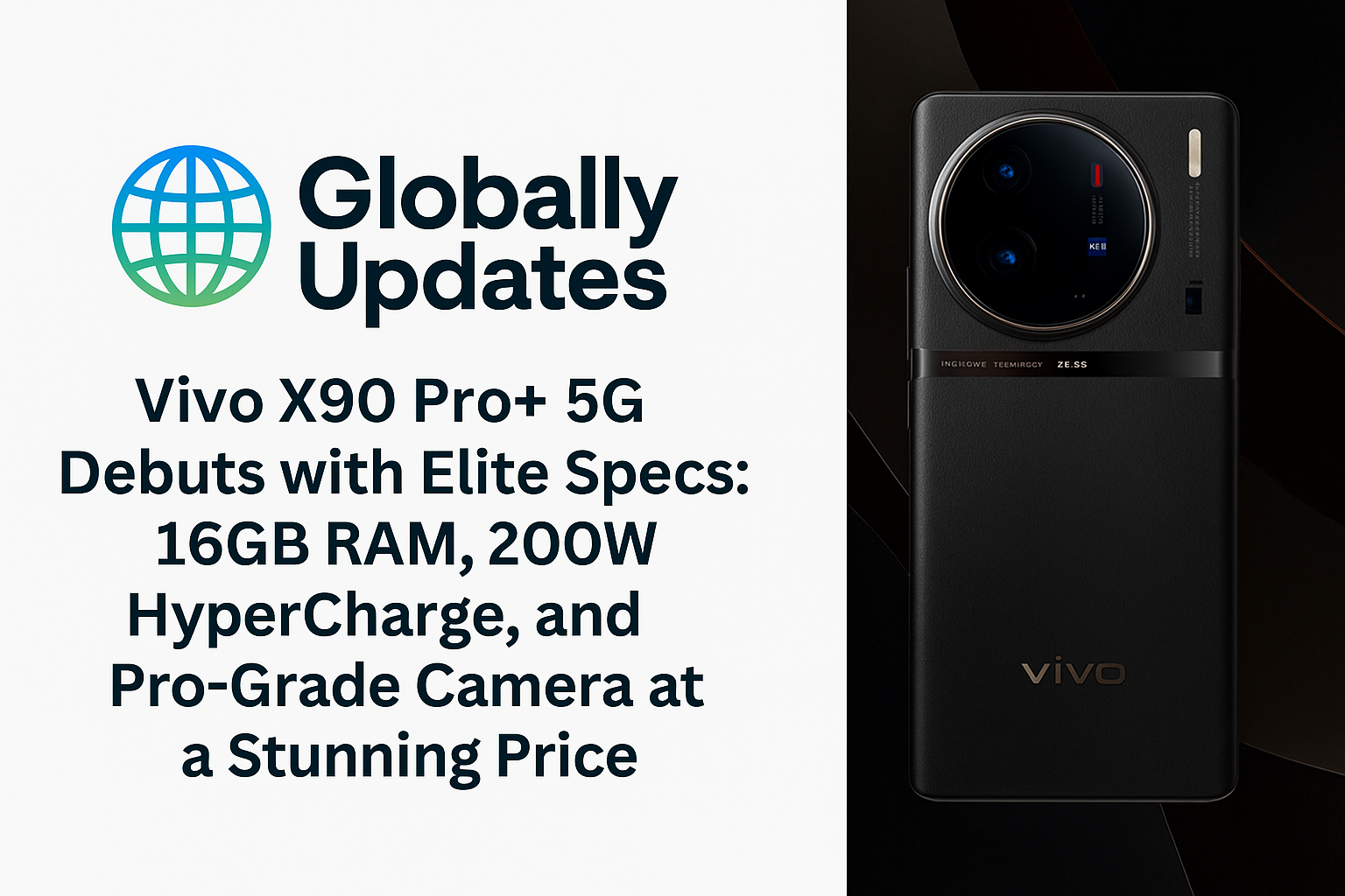 Vivo X90 Pro+ 5G Debuts with Elite Specs: 16GB RAM, 200W HyperCharge, and Pro-Grade Camera at a Stunning Price