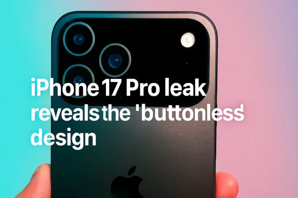 iPhone 17 Pro Leak Reveals the Buttonless Design