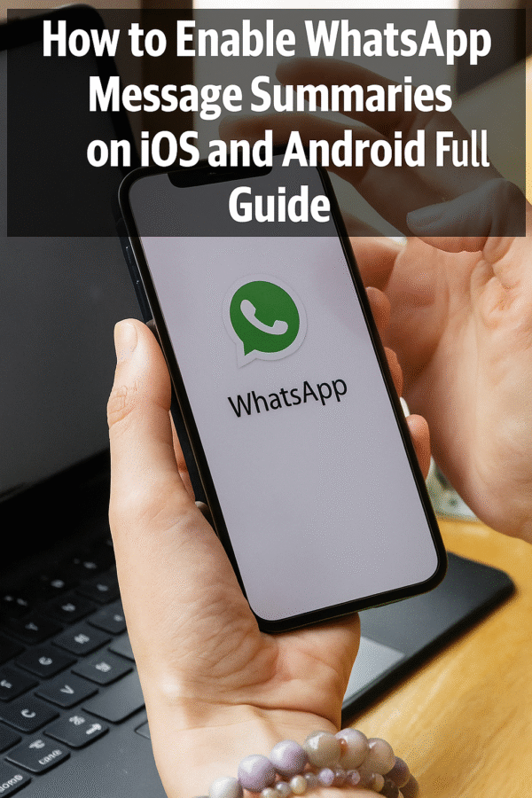How to Enable WhatsApp Message Summaries on iOS and Android Full Guide